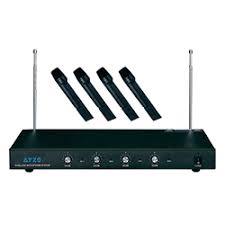 Wireless; 4 Microphones; Distance 100 meters-WLM-4MP-100M