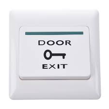 Exit button plastic